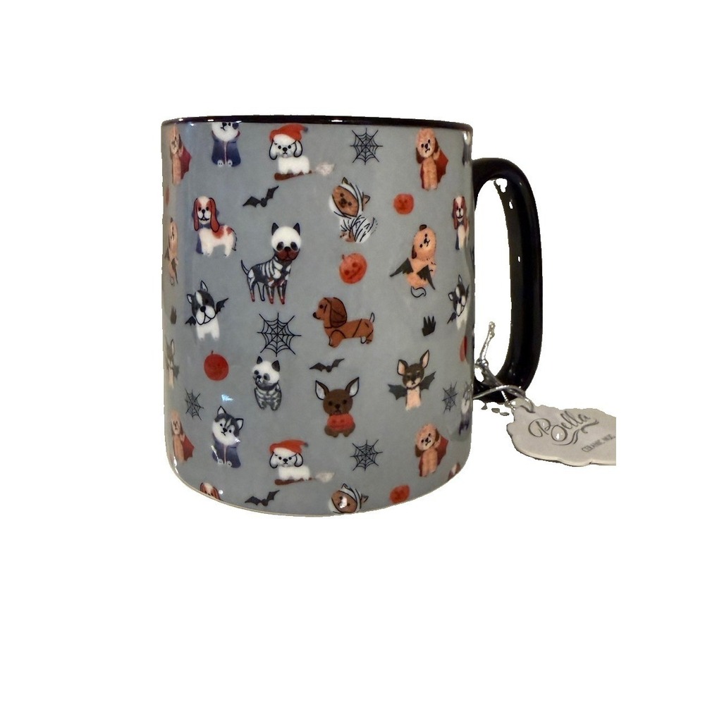 NEW BELLA 10 Strawberry Street MUG Cute Dogs in Halloween Costumes Designed USA